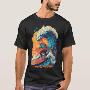 Cooler Monster-Welle-Typ für Surfbretter H T-Shirt