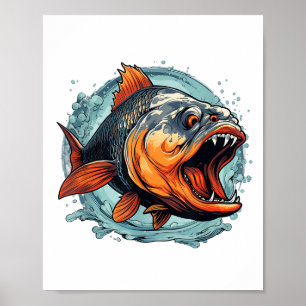 Cooler Monsterfisch für Piranha-Liebhaber _1 Poster