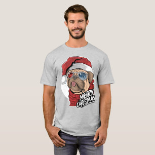 Cooler Mops Weihnachten T-Shirt