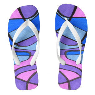 "Cooler Morgen" abstrakte Flip Flops. Flops
