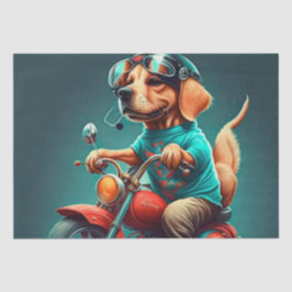 Cooler Motorradfahrer Seidenpapier