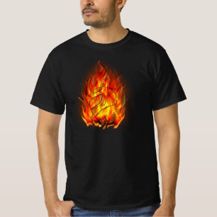 Cooler Motorradhelm für Flammen und Bikes T-Shirt