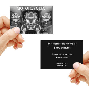 Cooler Motorradmechaniker Visitenkarte