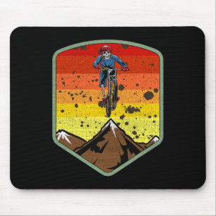 Cooler Mountainbike-Skelett-Zombie-Totenkopf-Mtb-B Mousepad