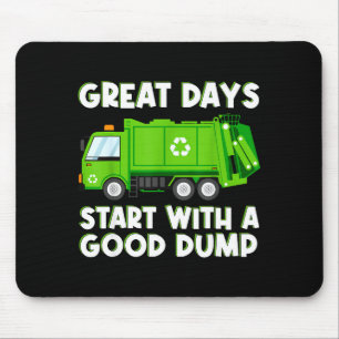 Cooler Müllwagen Guter Kipper Männer Kinder Jungen Mousepad