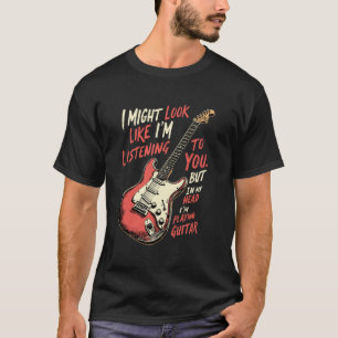Cooler Musiker Gitarrist Lustige E-Gitarre T-Shirt