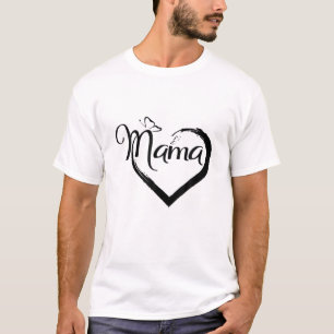 Cooler Muttertag Mama Herz Form Mama Liebe T-Shirt