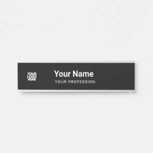 Cooler Name für Black Business-Logos Türschild