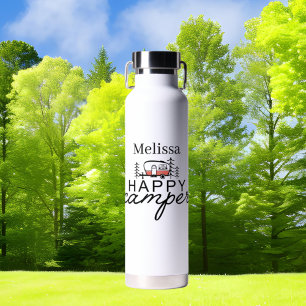 cooler Name Happy Camper Trinkflasche