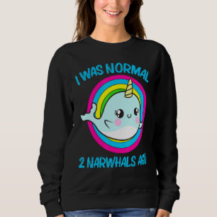 Cooler Narwhal für Männer Frauen Rainbow Tusk Sea Sweatshirt