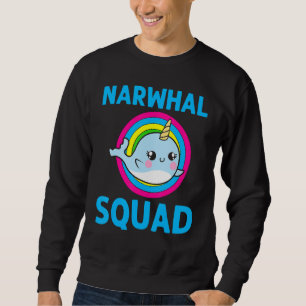 Cooler Narwhal für Männer Frauen Rainbow Tusk Sea Sweatshirt