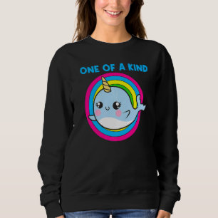 Cooler Narwhal für Männer Frauen Rainbow Tusk Sea Sweatshirt