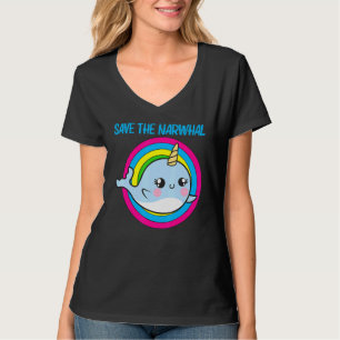 Cooler Narwhal für Männer Frauen Rainbow Tusk Sea  T-Shirt