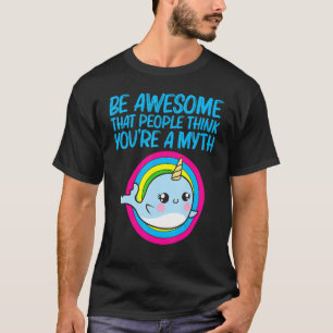 Cooler Narwhal für Männer Frauen Rainbow Tusk Sea T-Shirt