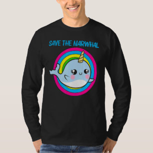 Cooler Narwhal für Männer Frauen Rainbow Tusk Sea  T-Shirt