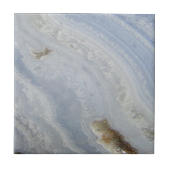 Cooler Naturstein des blauen Spitze-Achat-Strudels Fliese (Vorderseite)