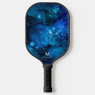 Cooler Nebula Galaxy Monogramm Name Pickleball Pad Schläger