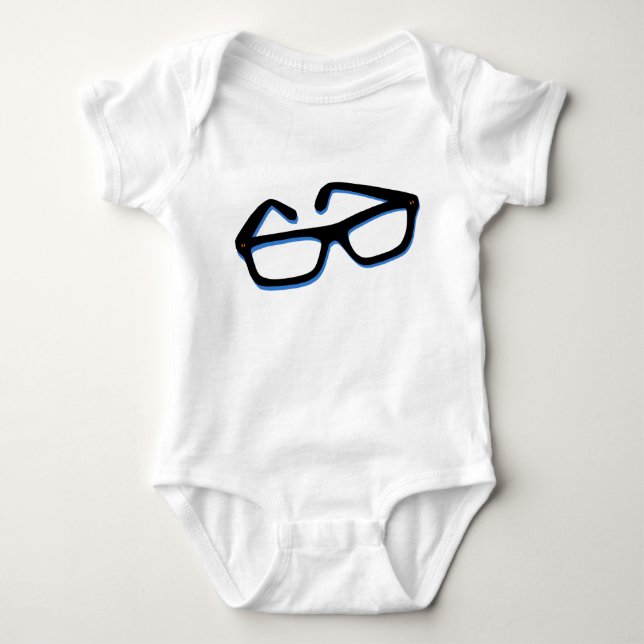 Cooler Nerd Baby Strampler (Vorderseite)