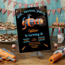 Cooler Nerf Wars Party Top Gun 5. Geburtstag