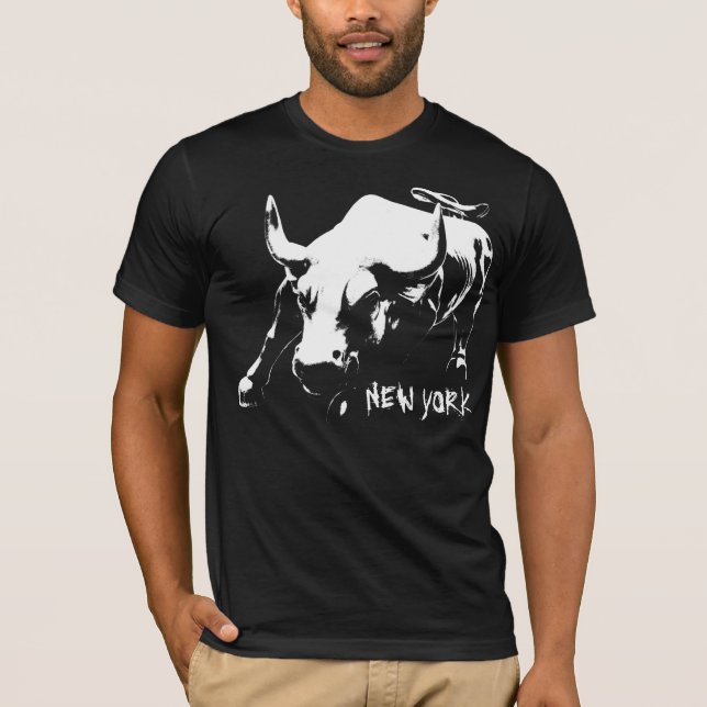 Cooler New Yorker T - Shirt Bull NYC Shirt Souveni (Vorderseite)