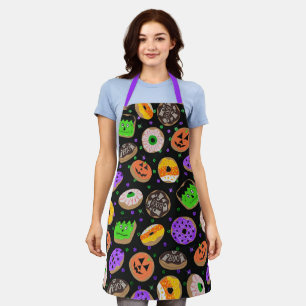 Cooler Niedlicher Glitzer Confetti Donut Halloween Schürze