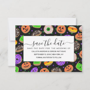 Cooler Niedlicher Glitzer Confetti Donuts Hallowee Save The Date