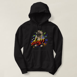 Cooler niedlicher Hundefreund Schwarz Hoodie