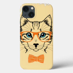 Cooler niedlicher Katzen-Hipster Case-Mate iPhone Hülle