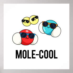Cooler Niedlicher Molecule Pun Poster
