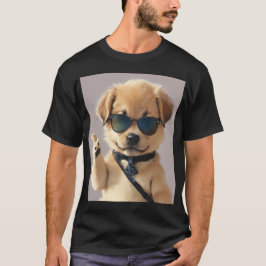 Cooler, Niedlicher und sorgloser Hund T-Shirt