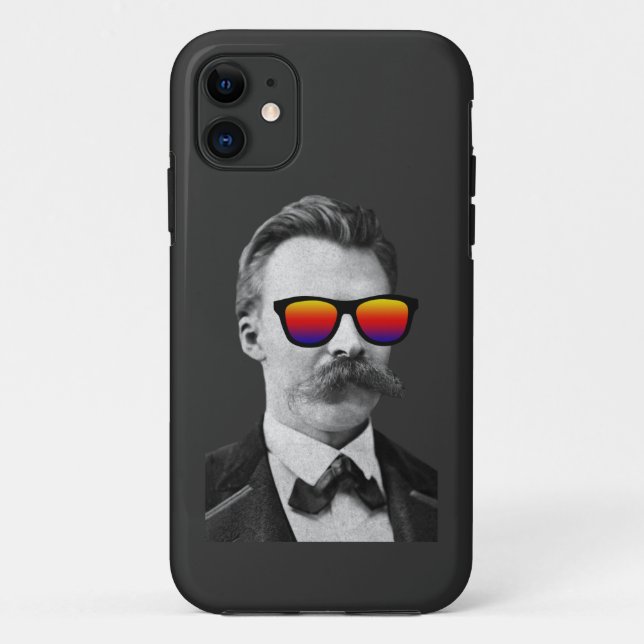 Cooler Nietzsche mit Sonnenbrille Case-Mate iPhone Hülle (Rückseite)