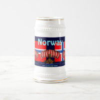 Cooler Norwegen-Bier-Tassenentwurf