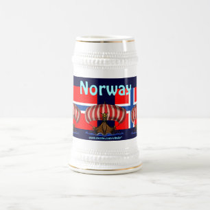 Cooler Norwegen-Bier-Tassenentwurf Bierglas