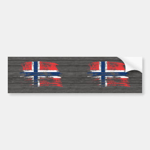 Cooler norwegischer Flaggenentwurf Autoaufkleber