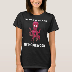 Cooler Oktopus für Kinder Jungen Meeresbiologie T-Shirt