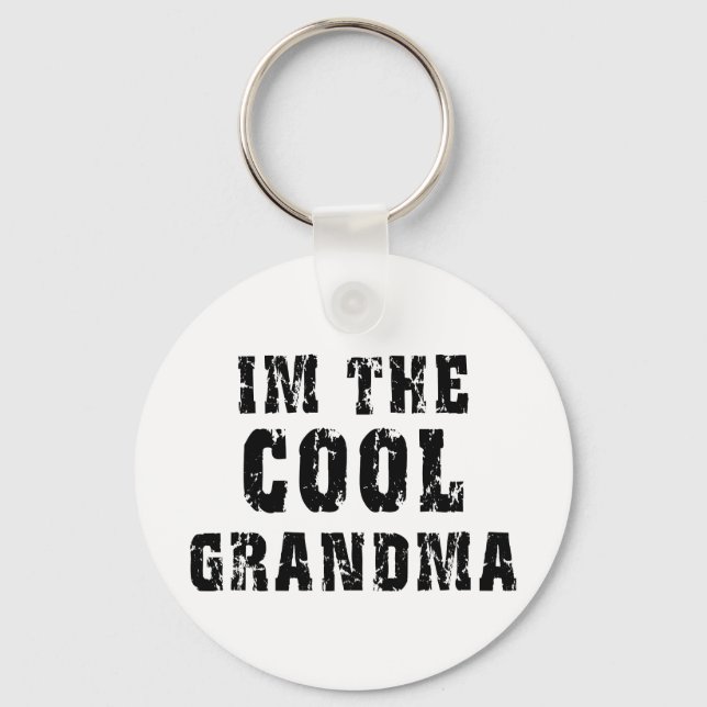 Cooler Oma-T - Shirt Schlüsselanhänger (Vorderseite)