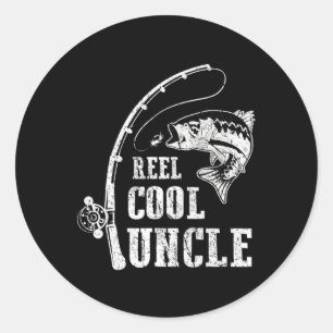 Cooler Onkel Angeltag Daddy Vathers Day Runder Aufkleber