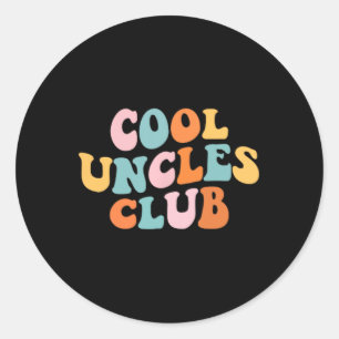 Cooler Onkel Club Bester Onkel Allerlustigster Tas Runder Aufkleber