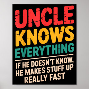 Cooler Onkel Design Für Onkel Männer Von Neffe Nic Poster