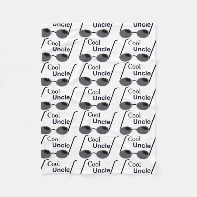 Cooler Onkel Fleece Blanket (Vorderseite)