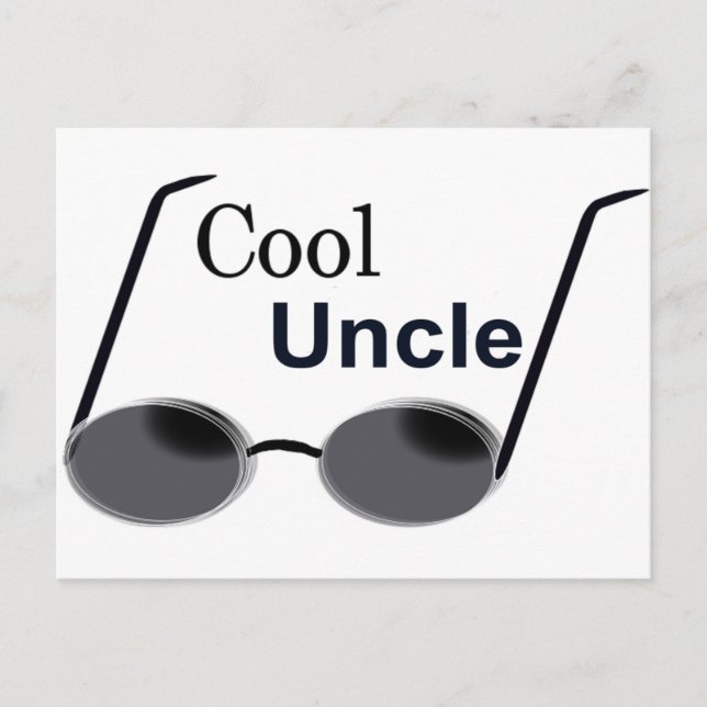 Cooler Onkel Postkarte (Vorderseite)