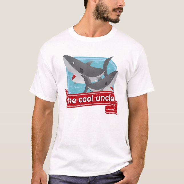 Cooler Onkel Shark T-Shirt (Vorderseite)