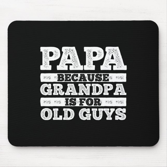 Cooler Opa Art für Männer Großvater Papa Eltern F Mousepad (Vorne)