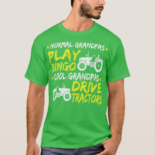Cooler Opa Drive Traktor Fathers Day Bauer T-Shirt