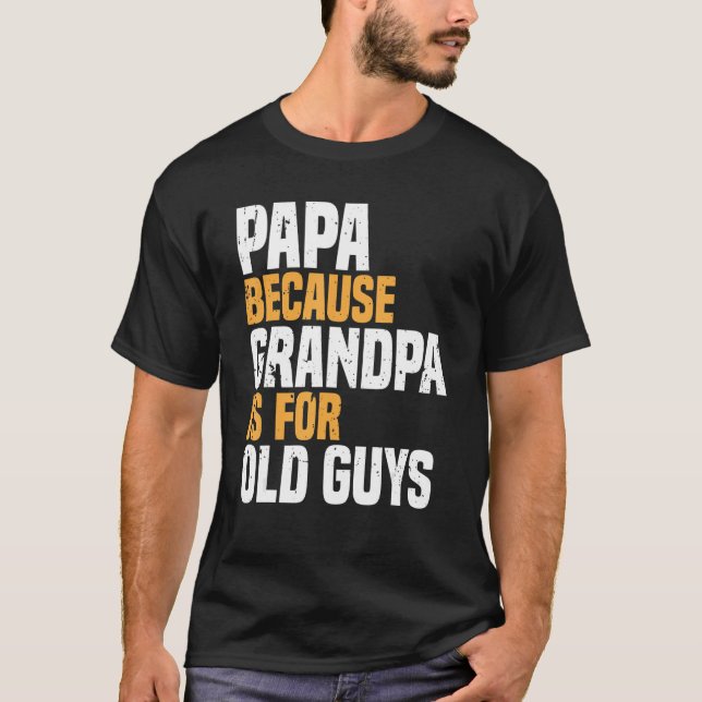 Cooler Opa für Männer Großvater Papa Elternkind Va T-Shirt (Vorderseite)