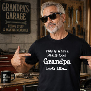 Cooler Opa Lustiger Großvater Vatertag Geschenk T-Shirt