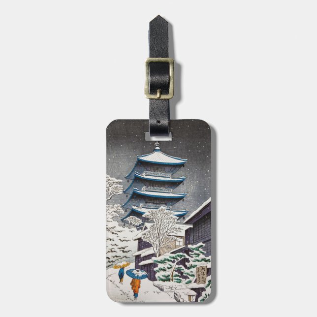 Cooler orientalischer japanischer gepäckanhänger (Vorderseite vertikal)