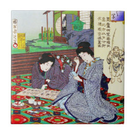 Cooler orientalischer japanischer klassischer fliese