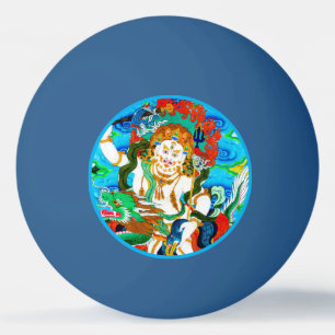 Cooler orientalischer Mandala Weißer Jambhala leb Tischtennisball