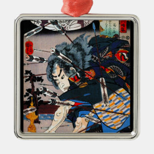 Cooler orientalischer traditioneller japanischer S Silbernes Ornament